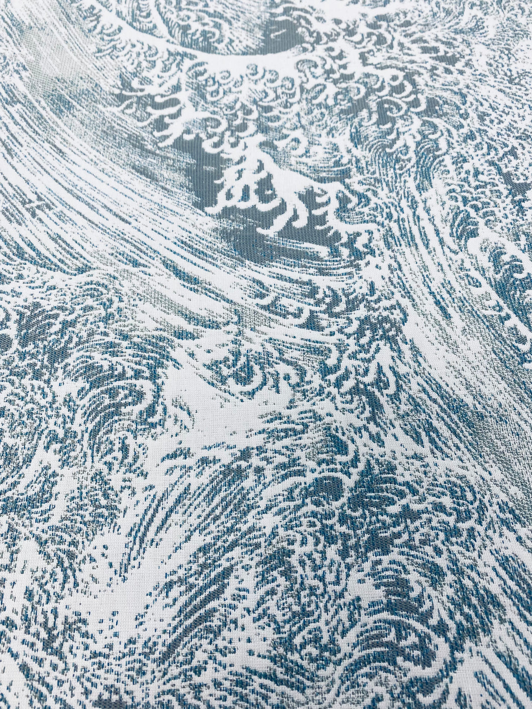 Holly Hunt Wave Bay Blue Sunbrella Indoor Outdoor Water & Stain Resistant Upholstery Drapery Fabric STA 3290