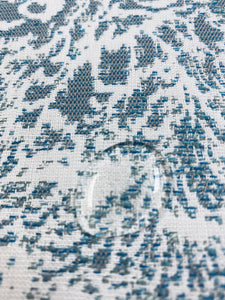 Holly Hunt Wave Bay Blue Sunbrella Indoor Outdoor Water & Stain Resistant Upholstery Drapery Fabric STA 3290