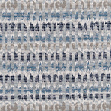 Load image into Gallery viewer, Heavy Duty Navy Blue Grey Abstract Upholstery Fabric CF