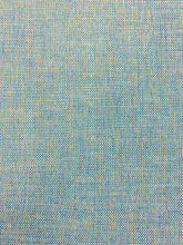 Load image into Gallery viewer, Designer Water &amp; Stain Resistant Teal Blue Green White MCM Mid Century Modern Herringbone Upholstery Fabric STA 3826