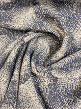 Load image into Gallery viewer, Holland &amp; Sherry Josephine Sapphire Feather Wool Beige Navy Blue Upholstery Fabric STA 3410