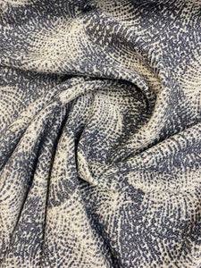 Holland & Sherry Josephine Sapphire Feather Wool Beige Navy Blue Upholstery Fabric STA 3410