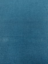 Load image into Gallery viewer, Teal Blue Peacock Pure Belgian Linen Upholstery Drapery Fabric WHS 3265