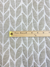 Load image into Gallery viewer, 1.75 Yds Carnegie Petal Designer Water &amp; Stain Resistant Beige Cream Botanical MCM Mid Century Modern Upholstery Fabric WHS 3421