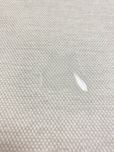 Designer Water Resistant Off White Textured MCM Mid Century Modern Chenille Upholstery Fabric WHS 3886