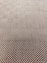 Load image into Gallery viewer, Perennials Chelsea Square Rose Tarlow Water Resistant Parchment Beige Tweed MCM Geometric Upholstery Fabric STA 3168