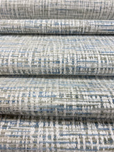 Load image into Gallery viewer, 1.8 Yard of Cowtan &amp; Tout Griffin Ice Aqua Blue Sage Green MCM Mid Century Modern Chenille Water Resistant Upholstery Fabric WHS 3154