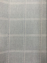 Load image into Gallery viewer, Designer Reversible Seafoam Green Beige Plaid Windowpane Water &amp; Stain Resistant Indoor Outdoor Upholstery Fabric WHS 3839