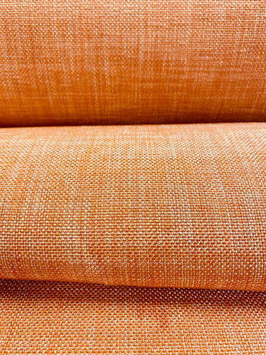 Orange Light Gold MCM Mid Century Modern Upholstery & Drapery Fabric STA 3062