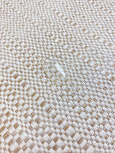 Load image into Gallery viewer, Designer Outdoor Genuine Straw Rattan Tweed Beige Cream MCM Mid Century Modern Water &amp; Stain Resistant Upholstery Fabric WHS 4128