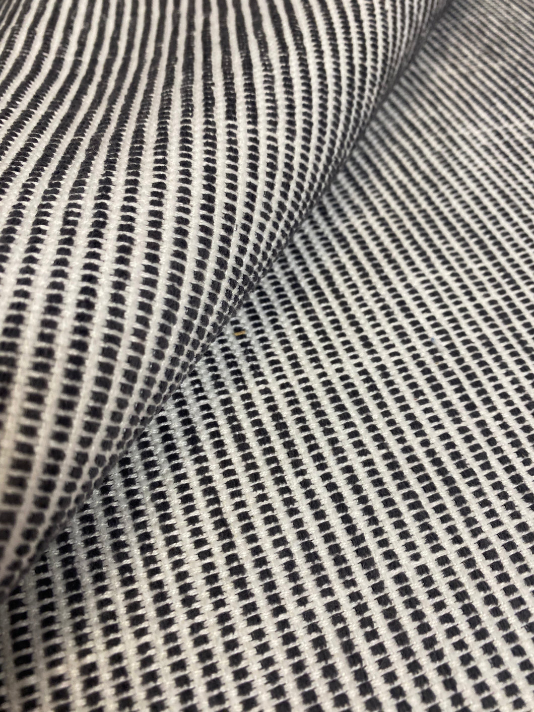 1.3 Yard Designer Indoor Outdoor Water & Stain Resistant Tweed MCM Mid Century Modern Black White Upholstery Fabric WHS 4116