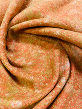 Load image into Gallery viewer, 1.6 Yard of Designer Coral Orange Mustard Beige Abstract Water &amp; Stain Resistant Upholstery Drapery Fabric WHS 3228