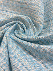 1.3 Yard of Perennials Stree Yay Poolside Aqua Blue Indoor Outdoor Water Resistant Upholstery Fabric WHS 4077