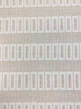 Load image into Gallery viewer, 1.3 Yard Reversible Scalamandre Lark Stripe Sand Dollar Cotton Beige Cream Geometric Performance Upholstery Fabric WHS 3556