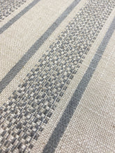 Load image into Gallery viewer, Designer Grey Beige Woven Stripe Upholstery Fabric WHS 3924