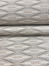 Load image into Gallery viewer, 1.8 Yard Crypton S 3694 Seafoam Sage Green Beige Diamond Upholstery Fabric WHS 3963