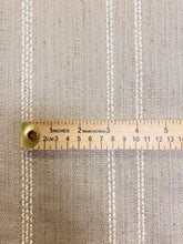 Load image into Gallery viewer, Linen Viscose Cotton Sage Beige Cream Nautical Stripe Water &amp; Stain Resistant Upholstery Drapery Fabric WHS 3613