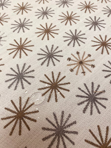 1.75 Yard Sunbrella Mayer Spokes Meteor Grey Beige Brown Indoor Outdoor Water & Stain Resistant Upholstery Fabric WHS 3239