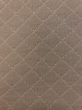 Load image into Gallery viewer, 1 1/2 Yd Designer Water &amp; Stain Resistant Taupe Quilted Matelasse Upholstery Fabric WHS 4172