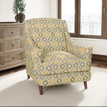 Load image into Gallery viewer, Beige Green Seafoam Medallion Upholstery Drapery Fabric CF
