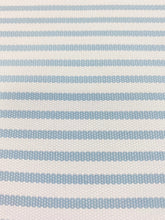 Load image into Gallery viewer, 0.9 Yards of Perennials Jake Stripe Outdoor Ice Blue Ticking Water &amp; Stain Resistant Upholstery Fabric WHS 4003