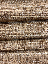 Load image into Gallery viewer, 1.5 Yard of Designer Water &amp; Stain Resistant Rustic Taupe Cream Coastal Upholstery Fabric WHS 4101