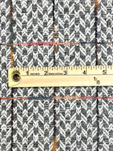 Load image into Gallery viewer, Osborne &amp; Little Faloria 02 Grey Beige Pink Orange Herringbone Plaid Mid Century Modern Upholstery Fabric WHS 3302