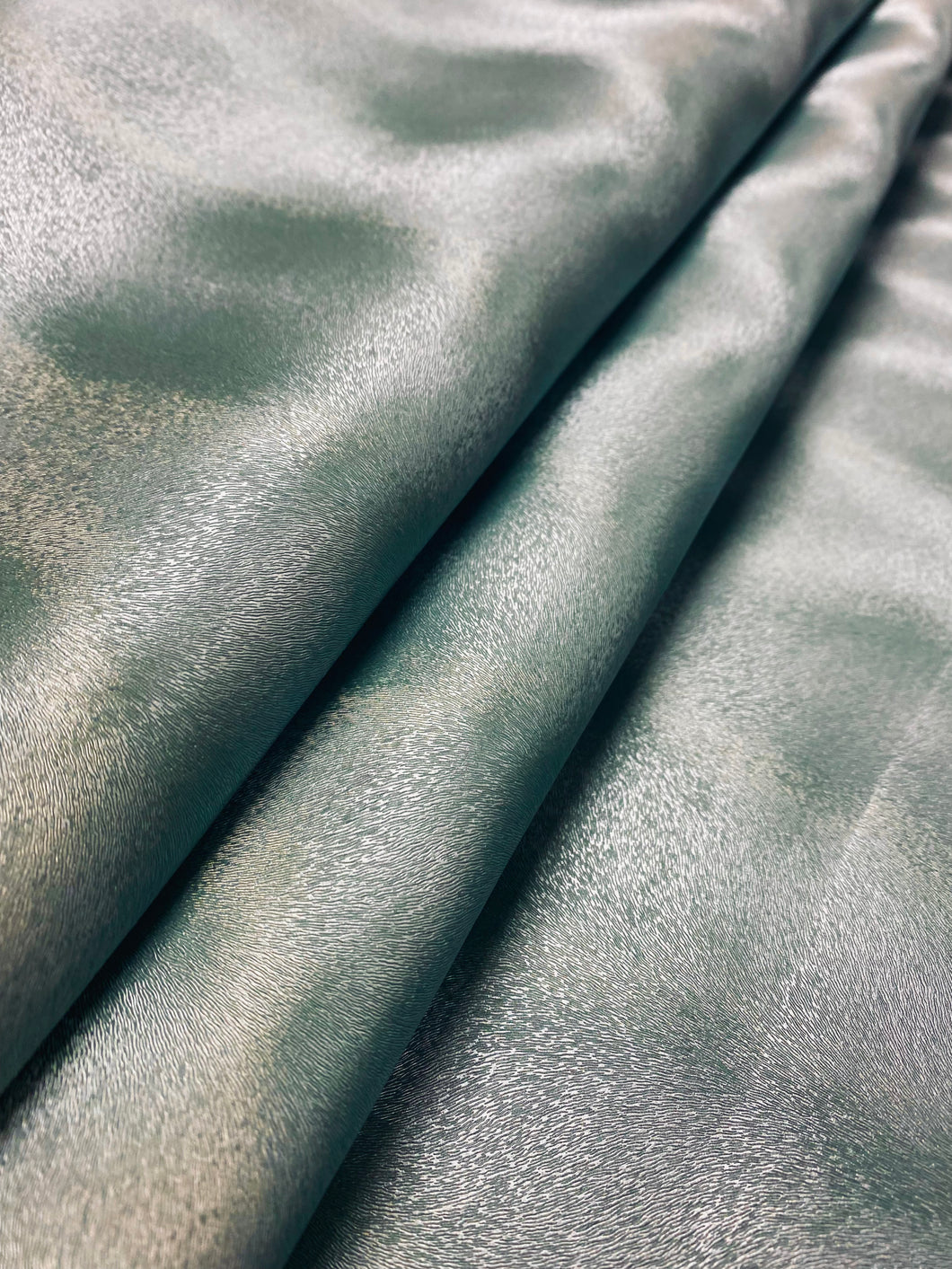 Pony Hide Aqua Seafoam Faux Leather Upholstery Vinyl WHS 3129