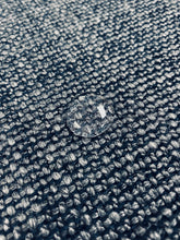 Load image into Gallery viewer, 1.75 Yard Designer Water &amp; Stain Resistant Charcoal Grey MCM Mid Century Modern Tweed Upholstery Fabric WHS 3132