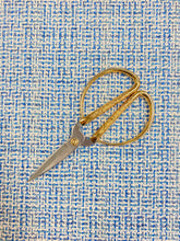 Load image into Gallery viewer, Brunschwig &amp; Fils Gambier Marine Italian Blue Teal White Tweed Upholstery Fabric WHS 3412