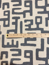Load image into Gallery viewer, 1.8 Yard Water &amp; Stain Resistant Abstract Beige Grey Tribal Ethnic Upholstery Fabric WHS 3196