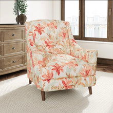 Load image into Gallery viewer, Stain Resistant Beige Green Seafoam Pink Red Floral Upholstery Drapery Fabric CF