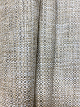 Load image into Gallery viewer, Designer Beige Taupe MCM Mid Century Modern Woven Tweed Water &amp; Stain Resistant Upholstery Fabric WHS 4186