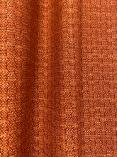 Load image into Gallery viewer, 1.75 Yard Designer Burnt Orange Tweed Water &amp; Stain Resistant MCM Mid Century Modern Upholstery Fabric WHS 3970