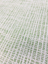 Load image into Gallery viewer, Designer Water &amp; Stain Resistant MCM Mid Century Modern Off White Green Upholstery Fabric STA 3689