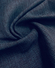 Load image into Gallery viewer, Designer Navy Blue Tweed MCM Mid Century Modern Upholstery Fabric WHS 3787