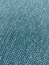 Load image into Gallery viewer, Designer MCM Mid Century Modern Turquoise Teal Blue Textured Crypton Upholstery Fabric WHS 3891