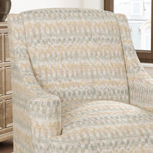 Load image into Gallery viewer, Heavy Duty Taupe Cream Yellow Aqua Blue Abstract Geometric Upholstery Fabric CF