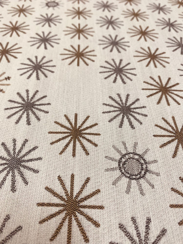 1.75 Yard Sunbrella Mayer Spokes Meteor Grey Beige Brown Indoor Outdoor Water & Stain Resistant Upholstery Fabric WHS 3239