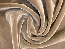Load image into Gallery viewer, 2 Yard of Mocha Brown Genuine Mohair Velvet Water &amp; Stain Resistant Upholstery Fabric STA 3677
