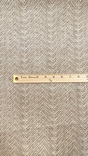 Load image into Gallery viewer, Designer Taupe Beige Herringbone Chenille Upholstery Fabric WHS 3156