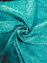 Load image into Gallery viewer, Teal Velvet Upholstery &amp; Drapery Fabric STA 3045