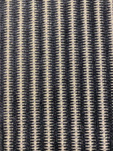 Load image into Gallery viewer, Designer Black Beige Geometric Stripe Chenille Upholstery Fabric WHS 4121