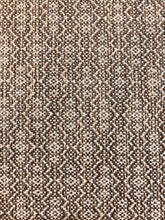 Load image into Gallery viewer, 1.5 Yard Designer Geometric Taupe Brown Cream Water &amp; Stain Resistant Upholstery Fabric WHS 4166