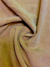 Load image into Gallery viewer, Designer Water &amp; Stain Resistant Beige Wheat Textured MCM Mid Century Modern Upholstery Drapery Fabric STA 3435