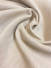 Load image into Gallery viewer, Designer MCM Mid Century Modern Beige Cream Tweed Water &amp; Stain Resistant Upholstery Drapery Fabric WHS 3842