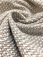 Load image into Gallery viewer, Designer Taupe Cream Nubby MCM Mid Century Modern Upholstery Fabric WHS 4124