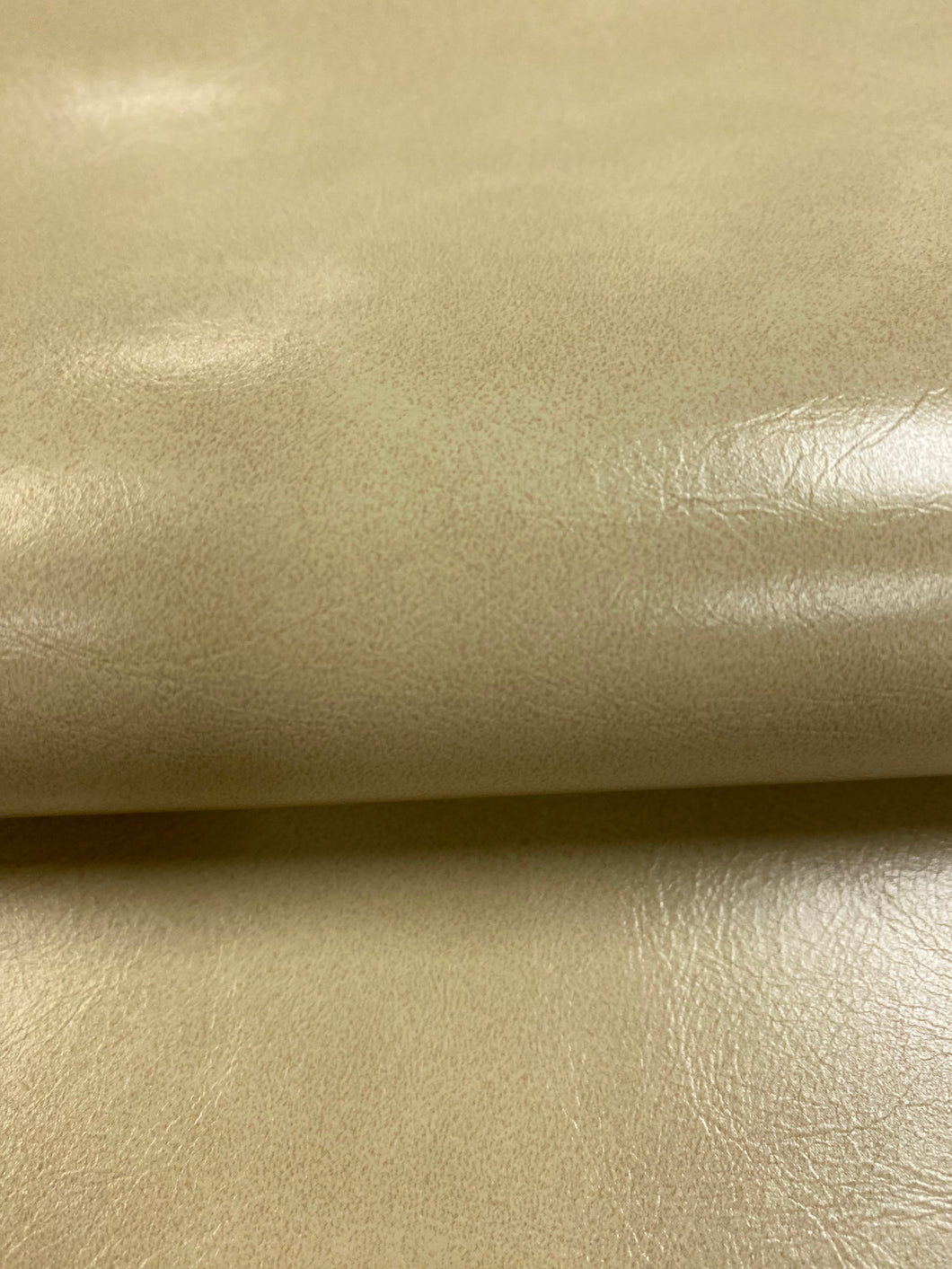Designer Heavy Duty Beige Lustrous Faux Leather Upholstery Vinyl WHS 4224