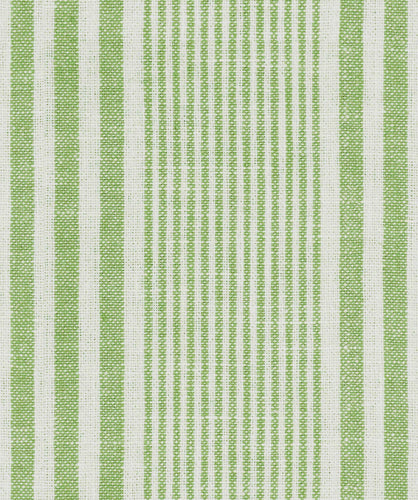 Linen Cotton Green Cream Nautical Stripe Upholstery Drapery Fabric FB