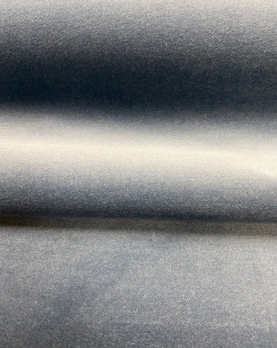 1.5 Yard of Steel Blue Velvet Upholstery Fabric STA 3930
